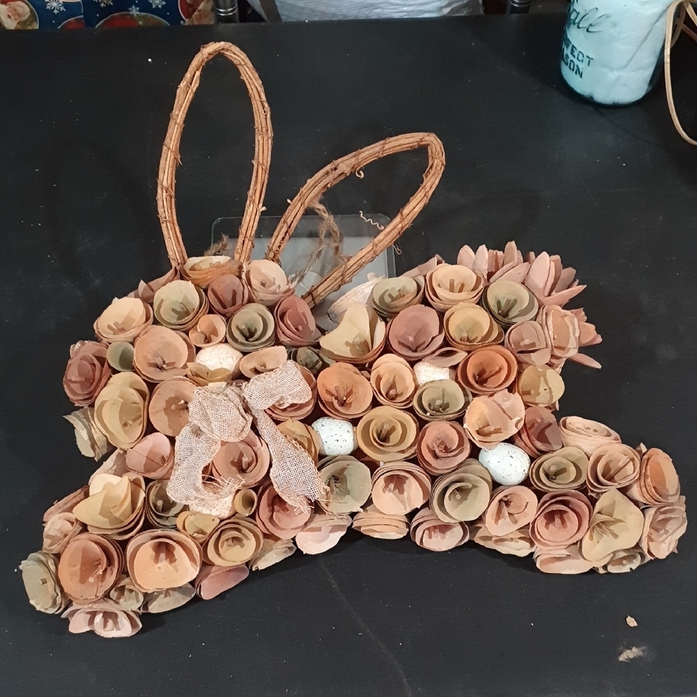 *WILL BE DONATED APR 19TH* Floral Bunny Wall Decor Perfect For Easter